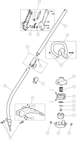 General Assembly Diagram and Parts List for Y25CP 41AD25CP900 Yard Machines Trimmer